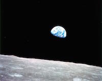 Earth rise as seen from the Moon (NASA)