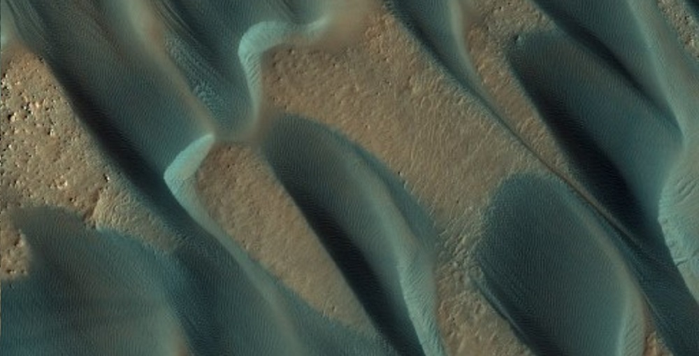 HiRISE image of Martian dunes